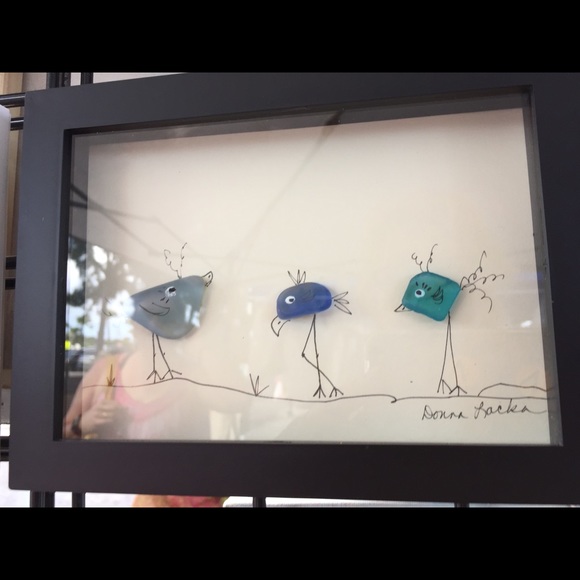 Original P.E.I Sea Glass Art 5” x 7” - Picture 5 of 7